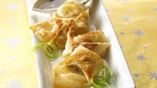 Pot Stickers With Sweet Soy Dipping Sauce Recipe Bettycrocker Com Pot Stickers With Sweet Soy Dipping Sauce Recipe Bettycrocker Com