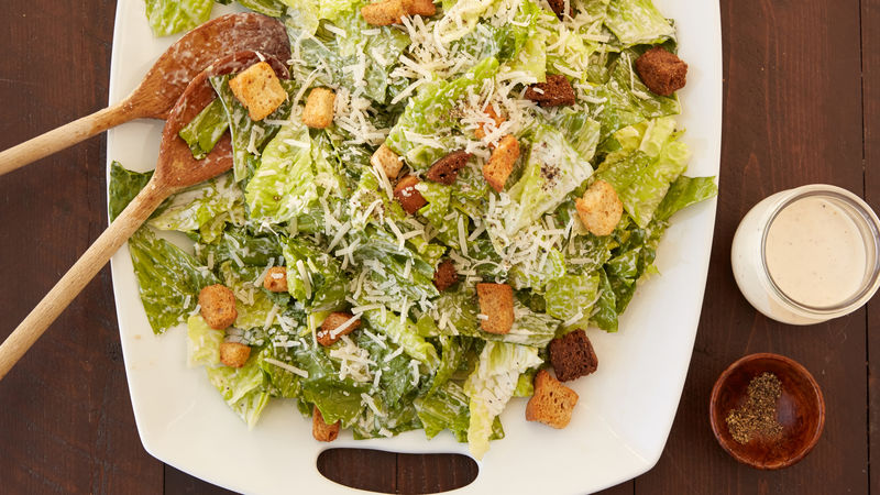 Quick Caesar Salad For A Crowd Recipe Bettycrocker Com