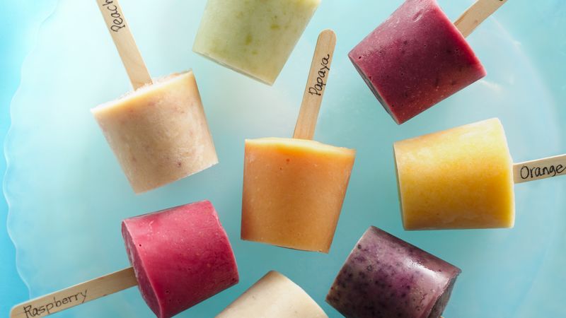 Fresh Fruit Frozen Yogurt Pops | Homemade Frozen Yogurt Recipes for a Real Treat