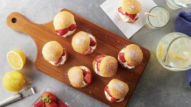 Strawberry Lemonade Crescent Cream Puffs