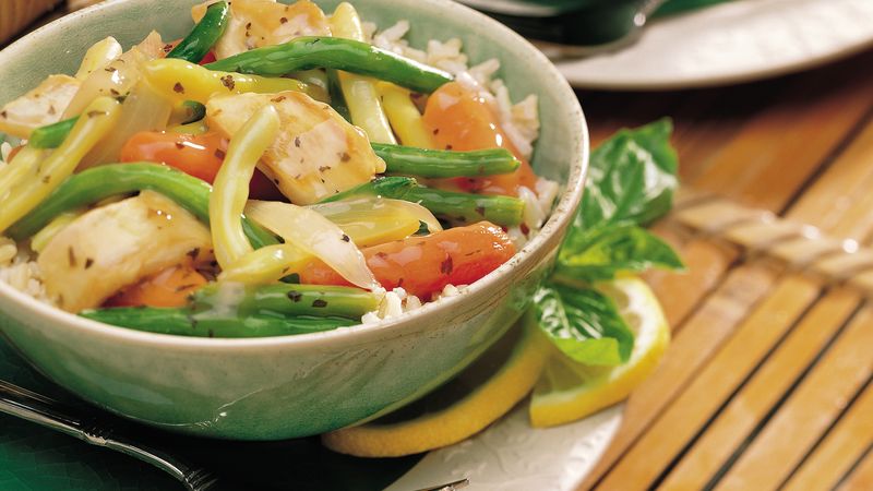 Lemon Basil Chicken and Vegetables