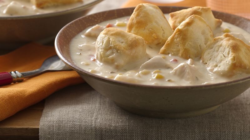 Chicken Chowder with Biscuit Dunkers for Two