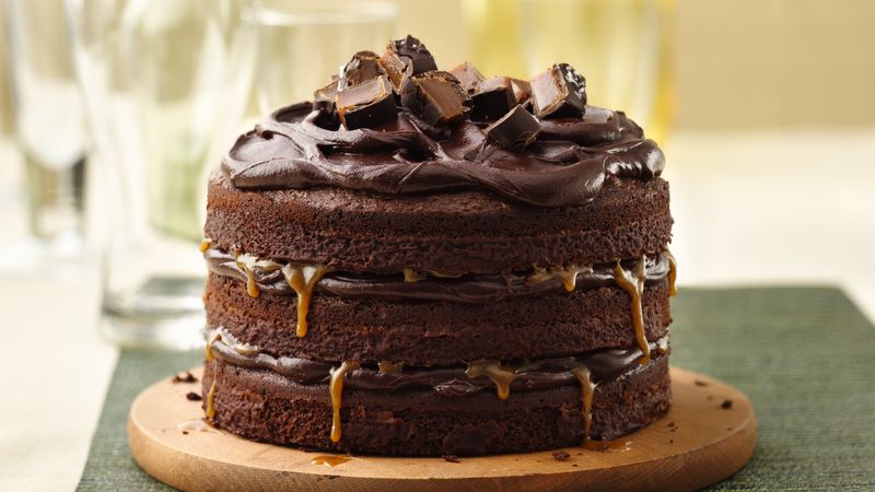 Tall Dark And Stout Chocolate Layer Cake Recipe Bettycrocker Com