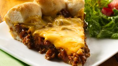 Cheeseburger Biscuit Pie