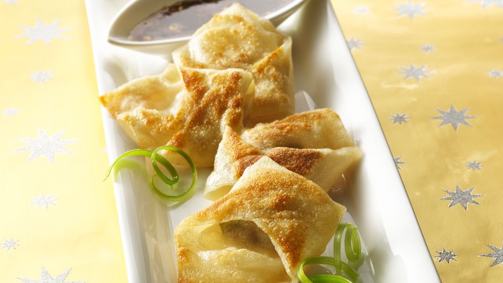 Pot Stickers with Sweet Soy Dipping Sauce recipe from