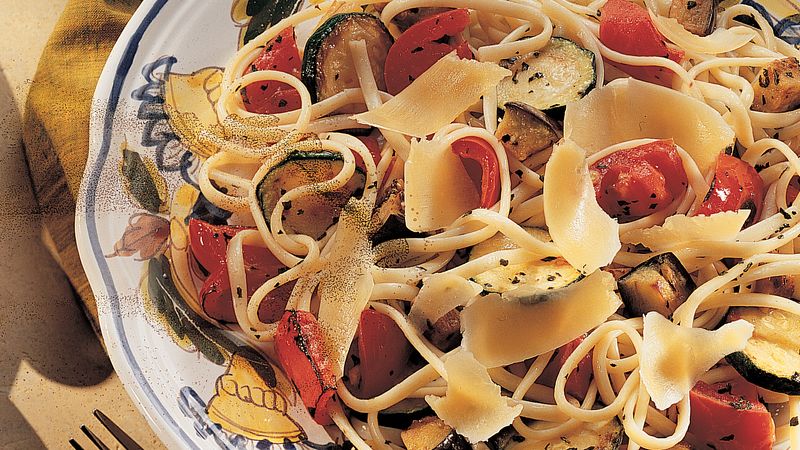 Linguine with Roasted Vegetables