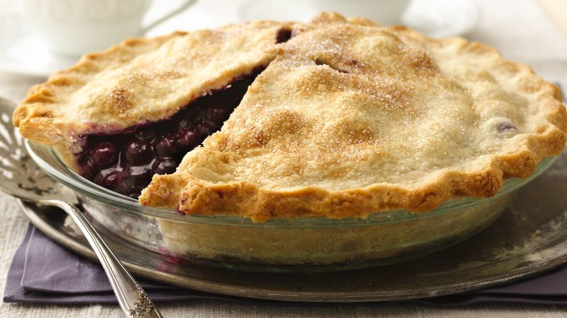 Classic Blueberry Pie Recipe Bettycrocker Com