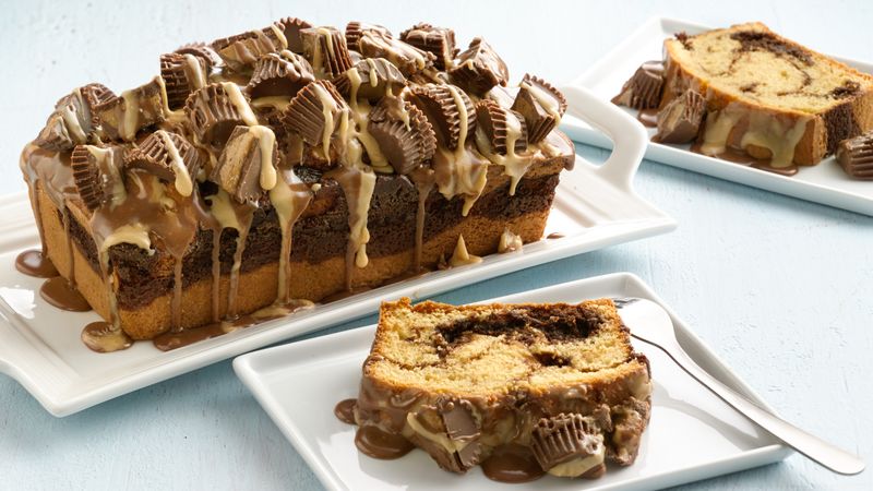 Chocolate Peanut Butter Swirl Bundt Cake