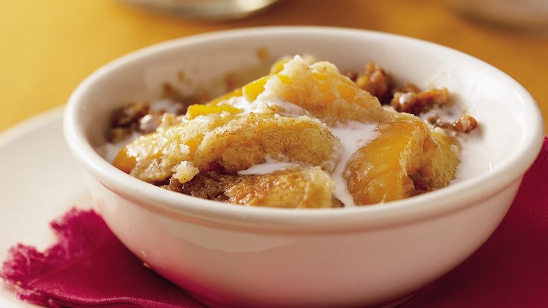 Praline Peach Cobbler Recipe - Pillsbury.com