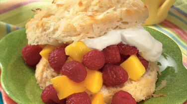 Raspberry-Mango Shortcakes
