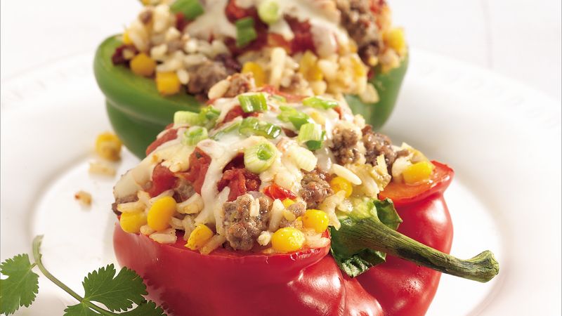 Chipotle Beef-Stuffed Peppers