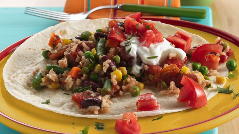 Tortillas con Verduras Coloridas