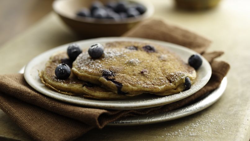 Pancakes de Salvado y Moras Azules