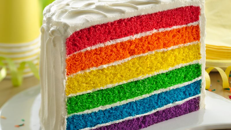 Rainbow Layer Cake Recipe Bettycrocker Com