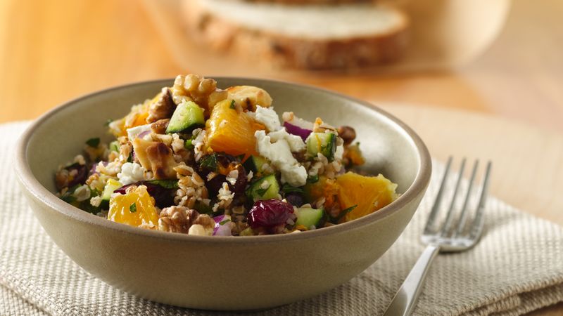 Fruited Tabbouleh with Walnuts and Feta