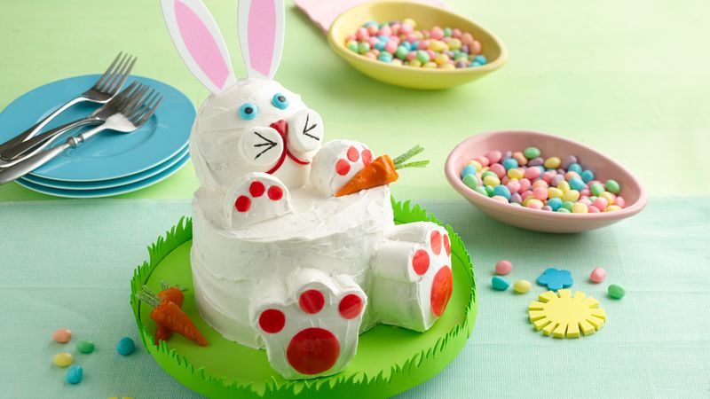 how to make easter bunny cake