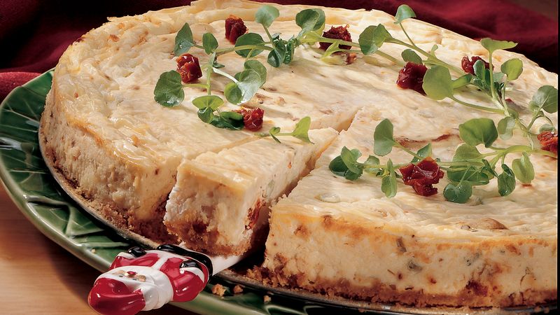 Havarti and Sun-Dried Tomato Cheesecake