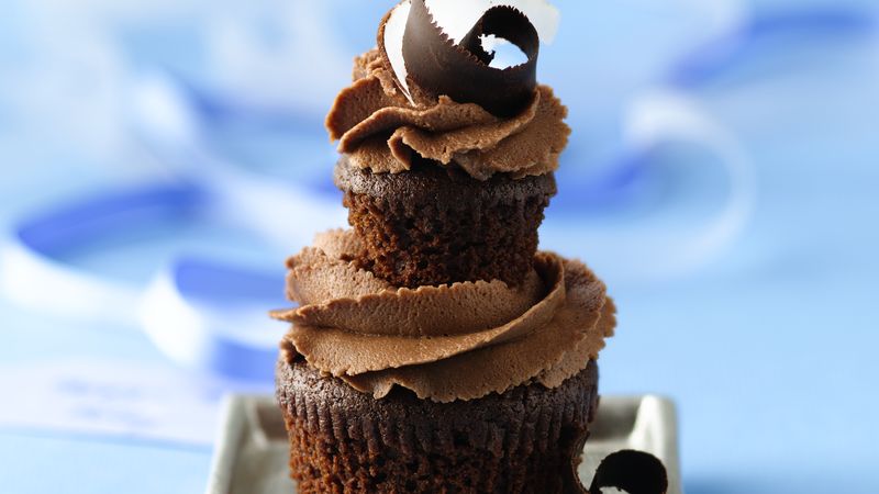 Double Dark Chocolate-Coconut Cupcakes image