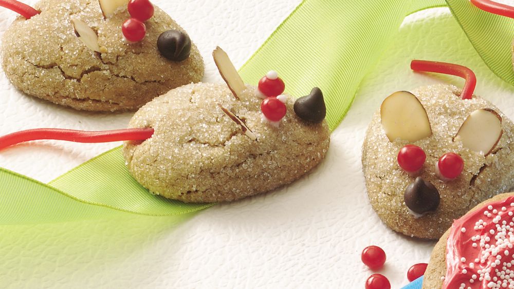 Peanut Butter Mice Cookies recipe from