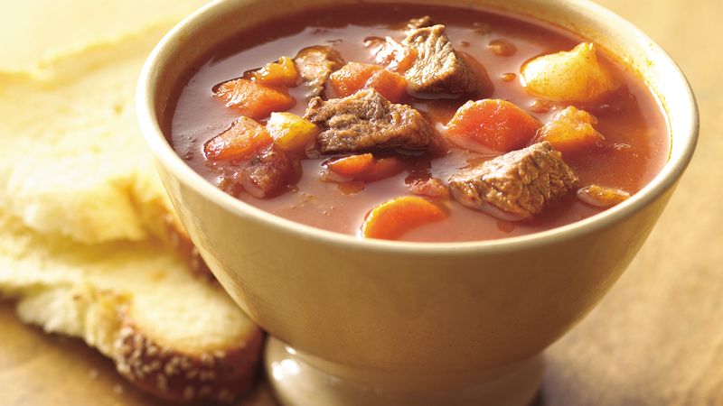 Easy Skillet  Beef and Vegetable Stew for Two