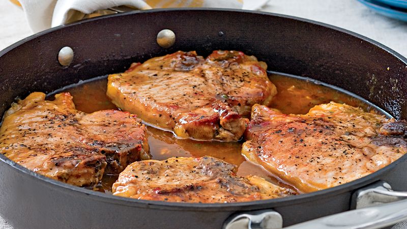 Pork Chops with Pepper Jelly Sauce