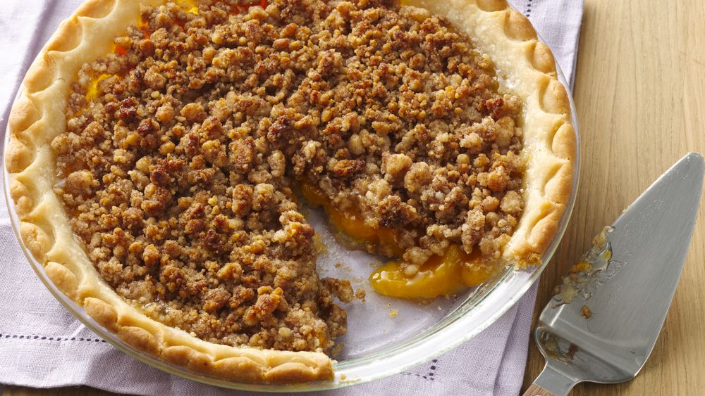 GlutenFree Peach Crumble Pie Recipe