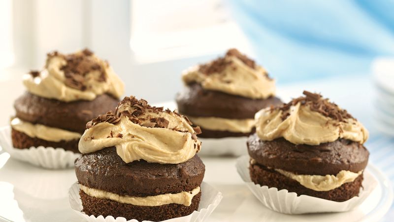 Petits gâteaux au chocolat avec garniture au Penuche