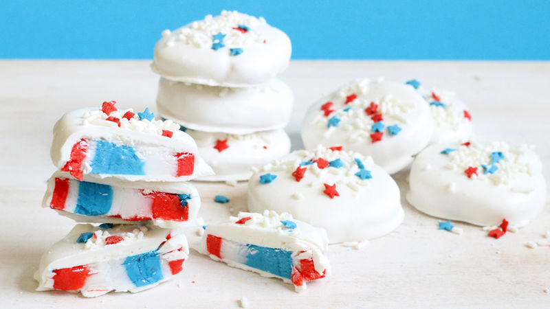 Red, White and Blue Peppermint Patties
