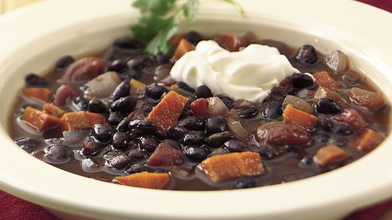 Slow-Cooker Zesty Black Bean Soup Recipe - BettyCrocker.com