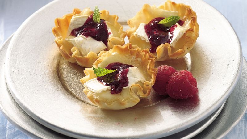 Raspberry Brie Tarts Recipe Bettycrocker Com