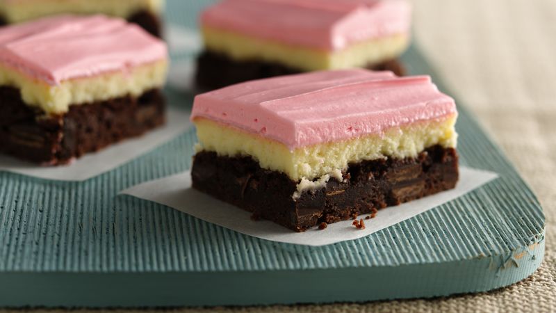 Neapolitan Cream Cheese Bars