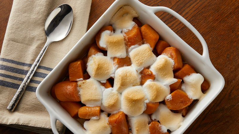 Marshmallow Topped Sweet Potatoes Recipe Pillsbury Com