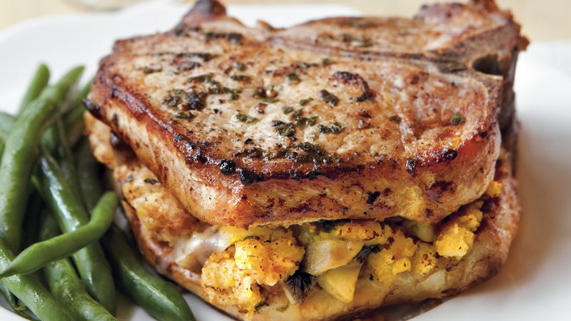 stuffed pork chops recipe