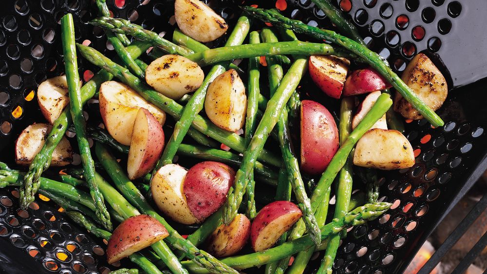 Grilled Asparagus and New Potatoes Recipe
