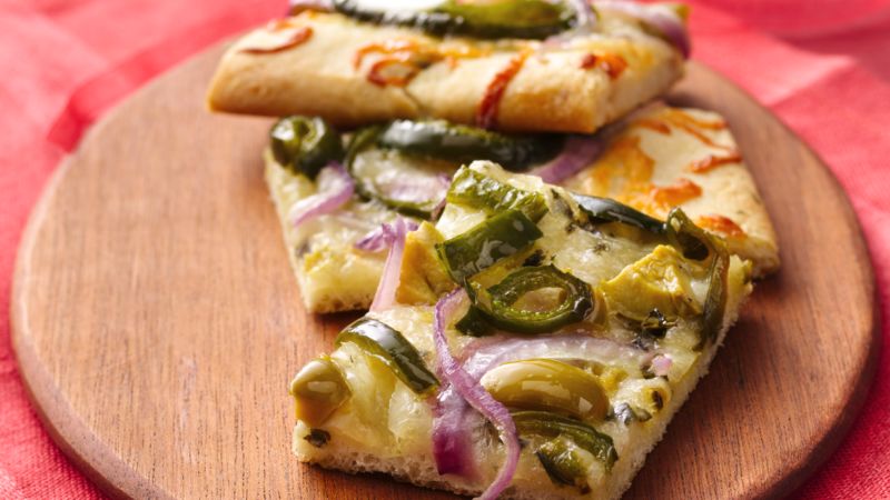 Chile and Olive Pizza Snacks
