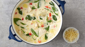Creamy Spinach-Artichoke Chicken Soup