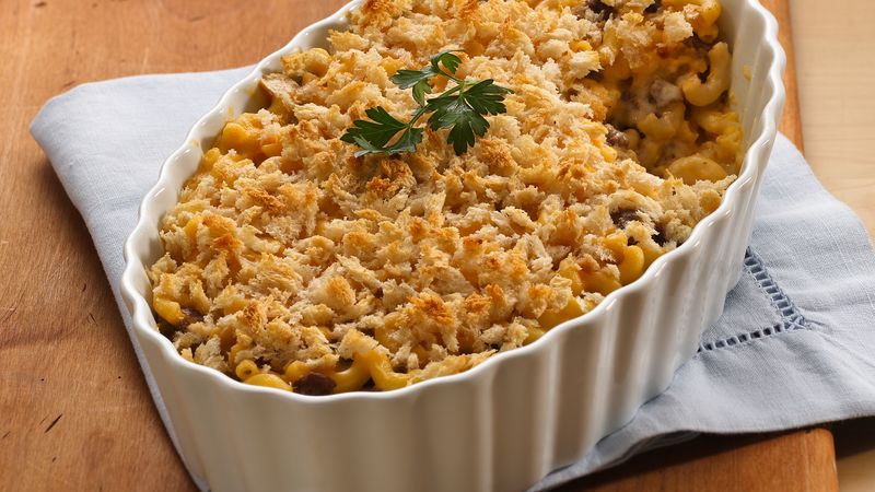 Layered Mac and Cheese with Ground Beef Recipe ...