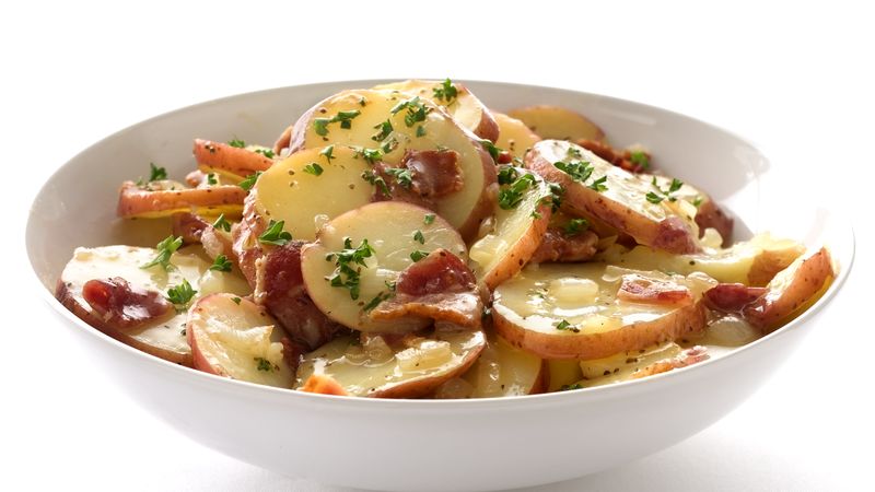 Skinny Hot German Potato Salad Recipe Bettycrocker Com