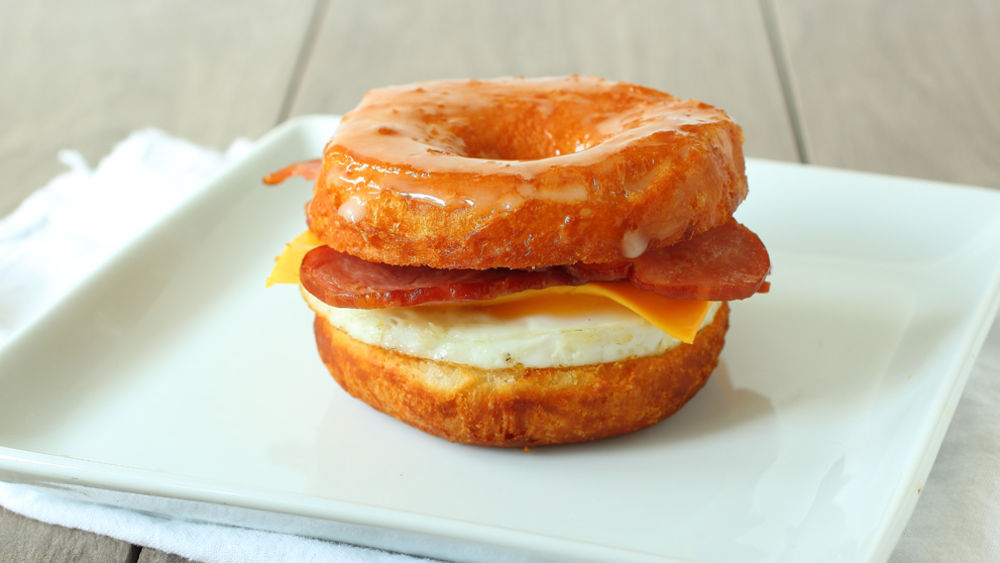 Doughnut Breakfast Sandwiches recipe from