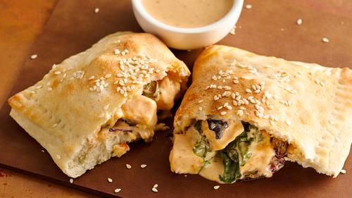 chicken chipotle calzones recipe pillsbury com
