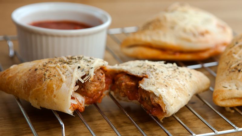 Meatball-Stuffed Dinner Pockets