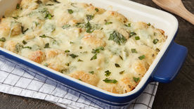 Chicken-Spinach-Artichoke Biscuit Casserole