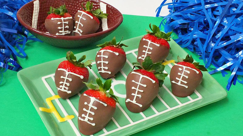 Chocolate Covered Strawberry Footballs Recipe - Tablespoon.com