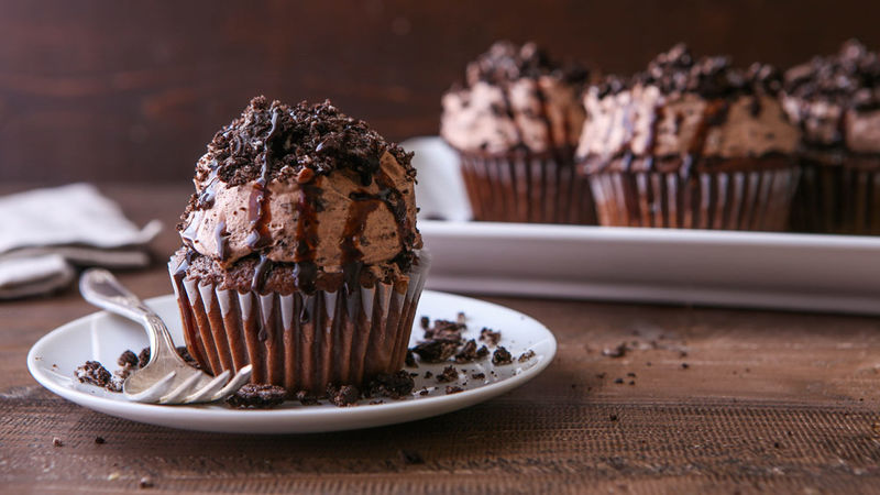 Oreo™ Dirt Poke Cupcakes