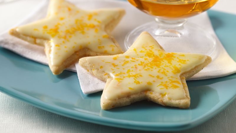 Spiced Orange Star Cocktail Cookies