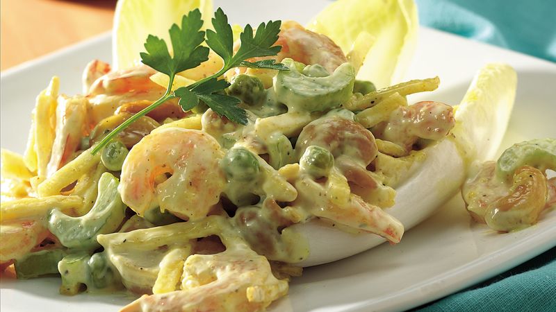 Gluten-Free Cashew Curry Shrimp Salad
