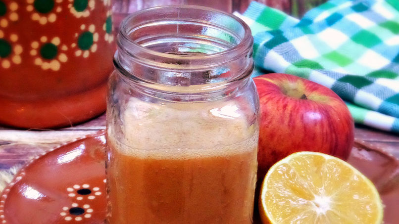 Smoothie de Manzana, Zanahoria, Jengibre y Cúrcuma