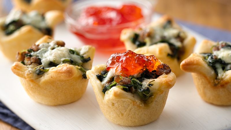 Sausage and Blue Cheese Crescent Cups