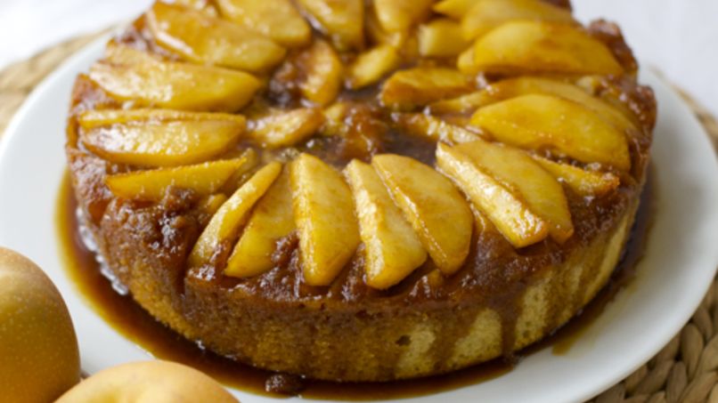 Asian Pear Upside Down Cake