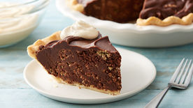 Chex™ Muddy Buddies™ Chocolate Ganache Pie with Peanut Butter Whipped Cream